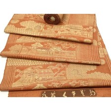 Heiwaya Kimono Small Pattern Cloth Handmade Scenery Masterpiece Japan