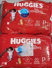 60 Count Huggies Supreme Little Snugglers, Preemies