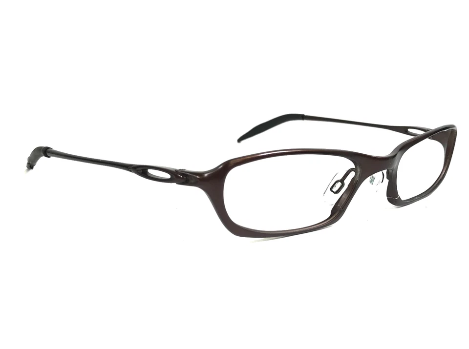 Monturas de gafas Oakley vintage alambre O óxido metal marrón rectángulo 50-20-135 Foto 3 de 4