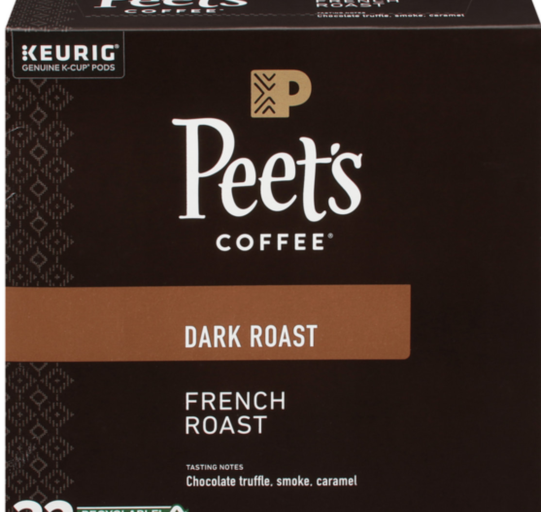 Peet&rsquo;s Coffee French Roast K-Cup Pod Dark Roast - 192 Pods