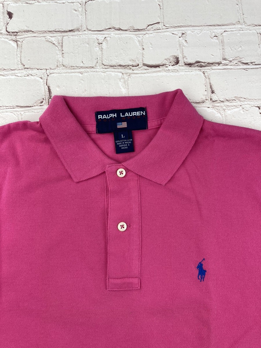 VTG 90s Polo Sport Ralph Lauren Vintage Pink 1990s Polo Shirt