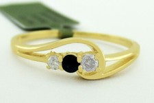 GENUINE BLUE SAPPHIRE  DIAMOND RING 14K GOLD - Free Certificate Appraisal - NWT