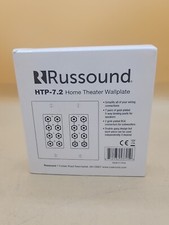 Russound HTP-7.2 Home Theater Wallplate 7 Pairs Of Gold Plated 5 Way Binding
