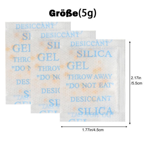30/60/120Bags Silica Gel 5g/10gTrockenmittel Feuchtigkeit Luftentfeuchter Beutel - Bild 15 von 16