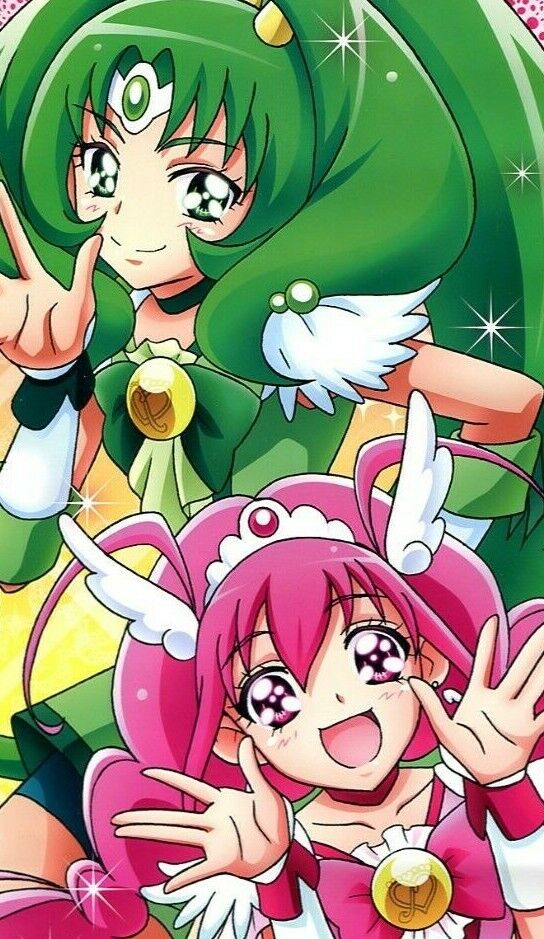 poster Smile Precure Pretty Cure Glitter Force anime Miyuki Emily