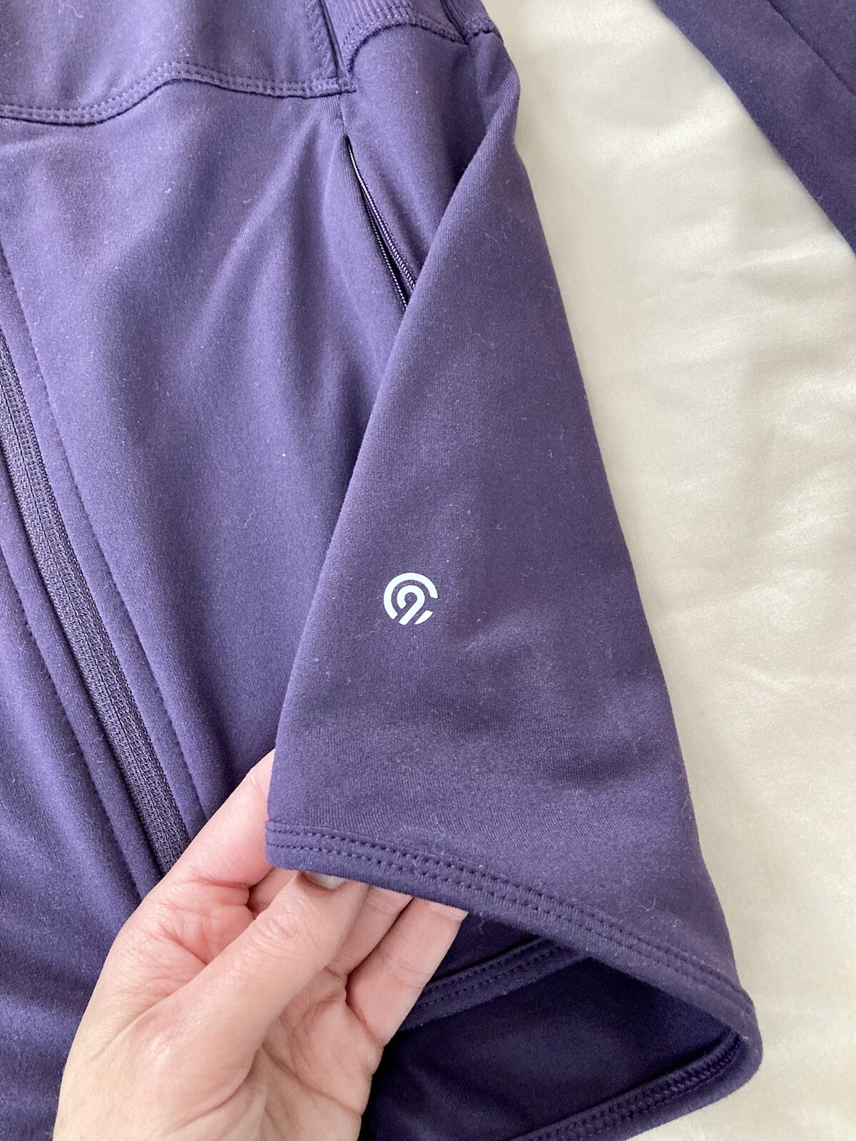 Champion Duo Dry Jacket C9 Activewear Full Zip Running Workout Purple