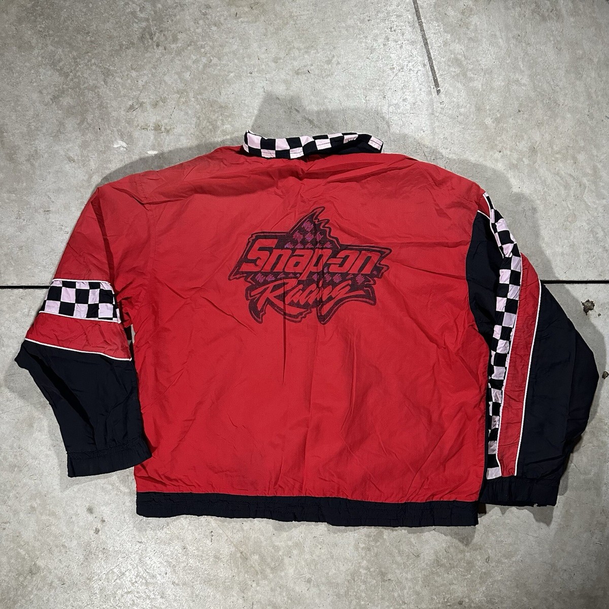 Vintage Snap On Tools Racing Jacket Windbreaker Size XL 90s | eBay
