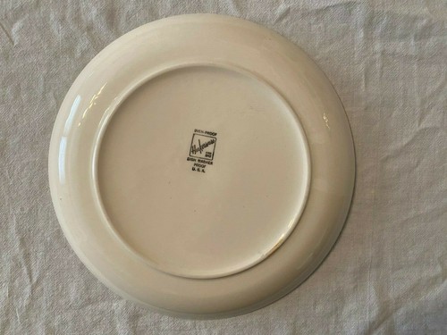 Harkerware primavera bronceado cacao plato de cena 10" arkerware marca tinta negra - Imagen 2 de 3