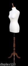 Mannequin De Couture Femme Taille 10 DELUXE Blanc Sur Pied ROSE