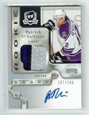 06-07 UD Upper Deck The Cup  Patrick O'Sullivan  /249  Rookie  Patch  Auto