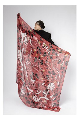Zadig & Voltaire 人・動物・花柄‪☆ 大判ストール ストール 大判 春夏 薄手 ショール コットン 花柄 アニマル モチーフ