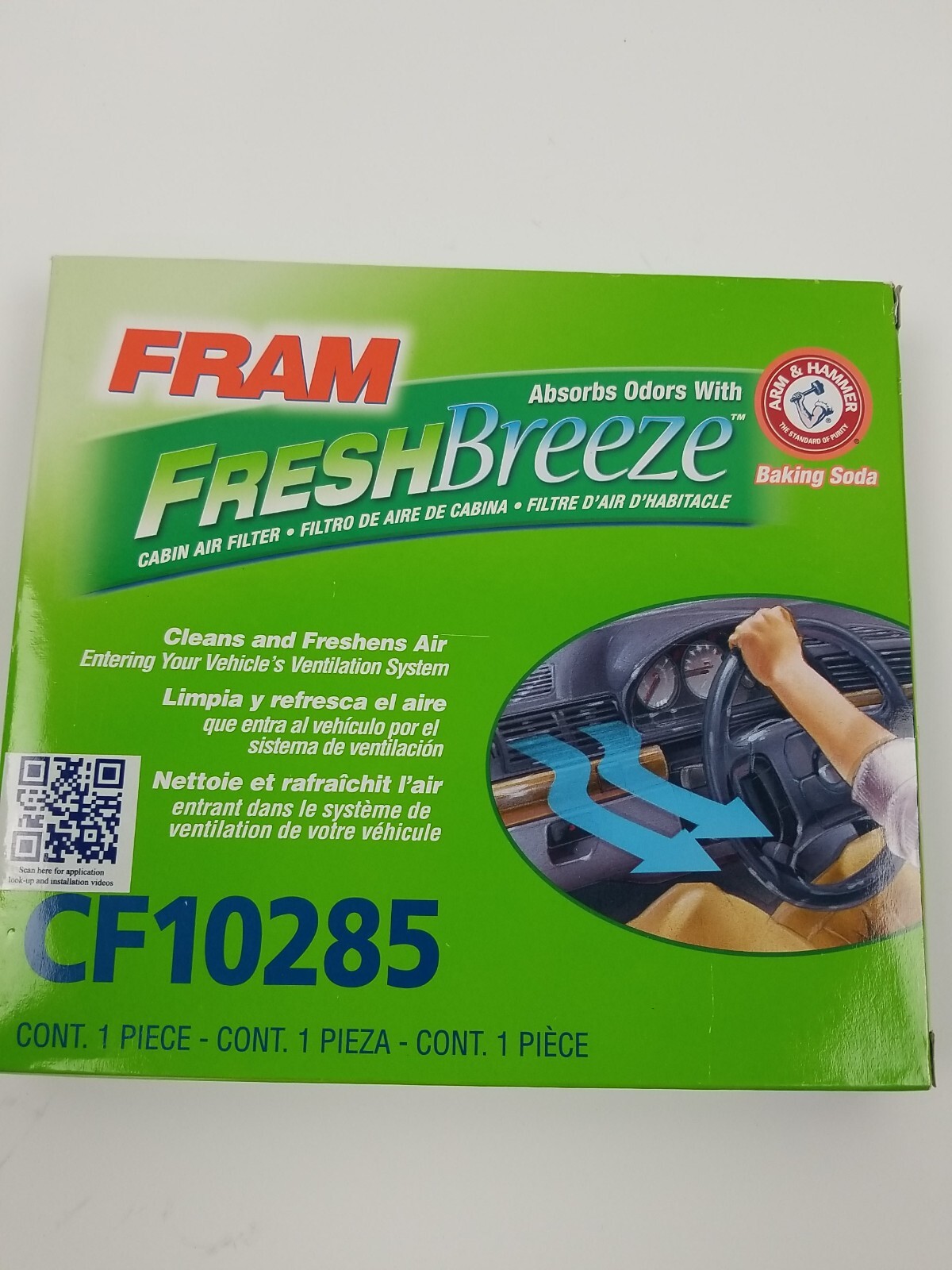 FRAM CF10285 Fresh Breeze Cabin Air Filter with Arm & Hammer eBay