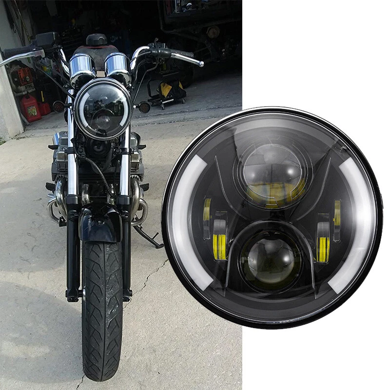 Motorcycle headlight on sale with turn signals