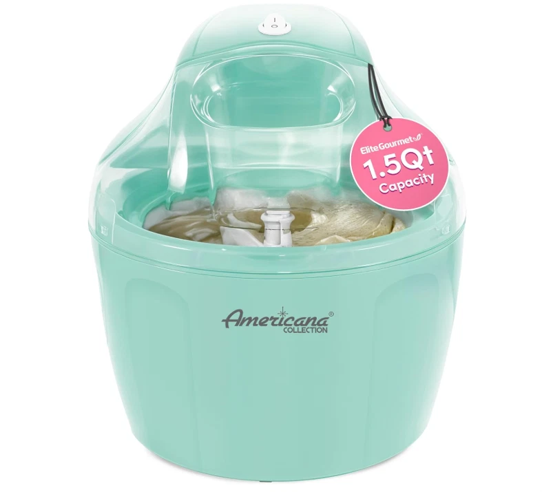 Freezer Bowl Automatic Easy Homemade Electric Ice Cream Maker Ingredient Chute