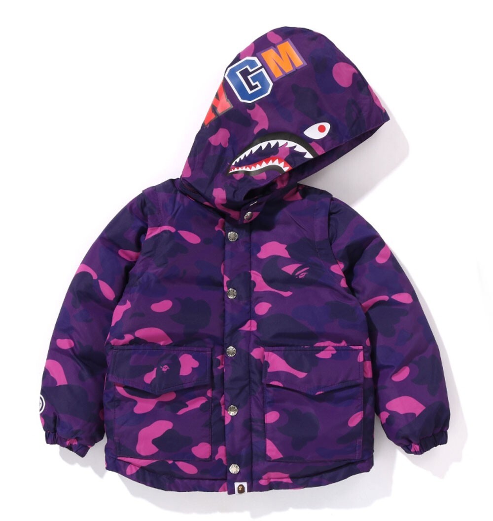 a bathing ape ダウンジャケット bape kids A BATHING APE ダウン アウター BAPE STITCHING DOWN JACKET