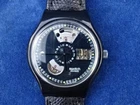 WATCH / WATCH - VINTAGE - SWATCH SAB100 BLACK MOTION 1992 - RARE MIB! TOP+++!
