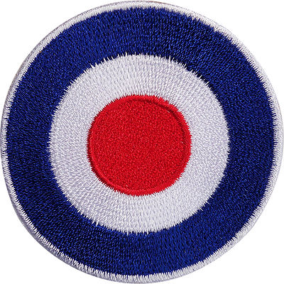 Royal Air Force Embroidered Iron / Sew On Patch RAF MOD Target Navy ...