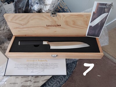 Kamikoto 7'' Santoku Knife CHEF's Professional Collectible Box NEW Certificate !!