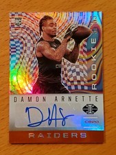 2020 Illusions Rookie Signs Orange #34 Damon Arnette Ohio State Raiders 