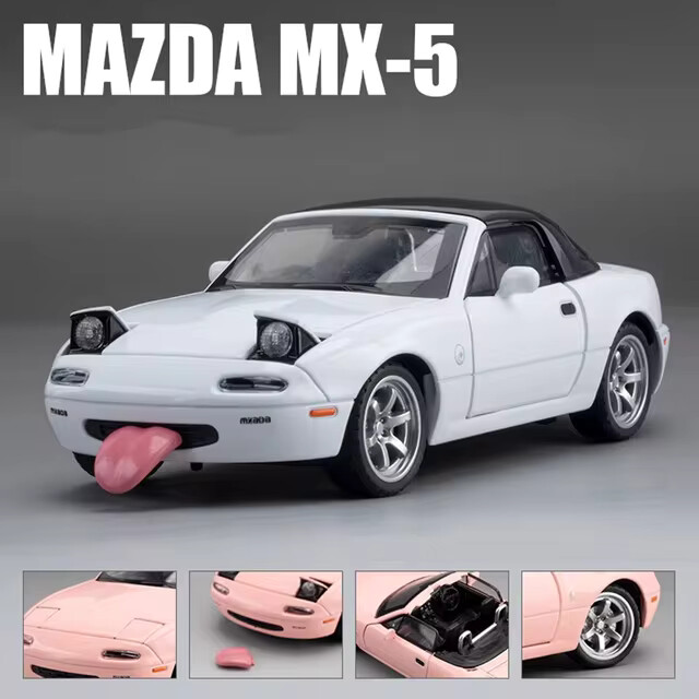 1:32 Scale Mazda Miata MX-5 Alloy Sports Model Diecast Car With