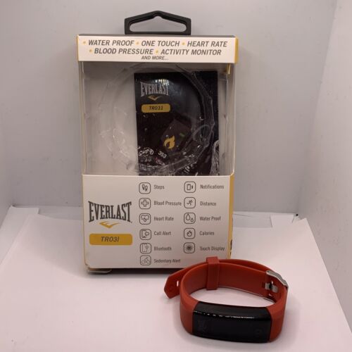 Everlast EVWTR031RE Blood Pressure and Heart Rate Monitor Activity Tracker MGK68 - Picture 1 of 6