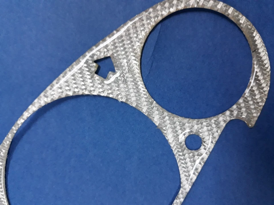 PLATA FIBRA CARBONO CALIBRE PANEL EMBELLECEDOR PARA BMW E36 SERIE 3 Y Z3 1991-1999 Foto 3 de 4