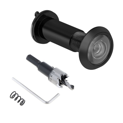 220 Degree Door Viewer Security Peek Peephole Drill Bit for Home Office Hotel - Picture 10 of 13