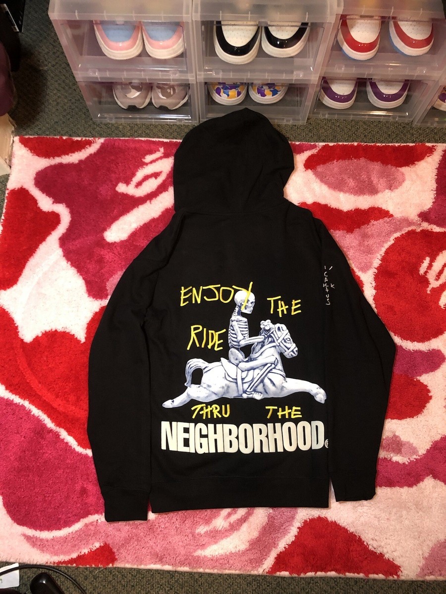 新作【CUKTAS JACK】NEIGHBORHOOD CAROUSEL HOODIE (BLACK) Buy Cactus Jack by Travis Scott x Neighborhood Carousel