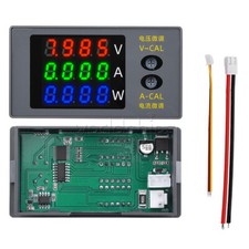DC 0 100V 10A 1000W 4-digit High Precision Digital Voltage Current Power Meter
