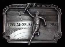 VINTAGE '84 OLYMPICS LTD. ED. COMMEMORATIVE BELT BUCKLE GASPAR DE PORTOLA  1427