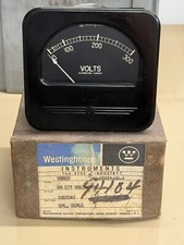 Vintage Westinghouse 300V AC Volt Meter / Panel Meter N.O.S.