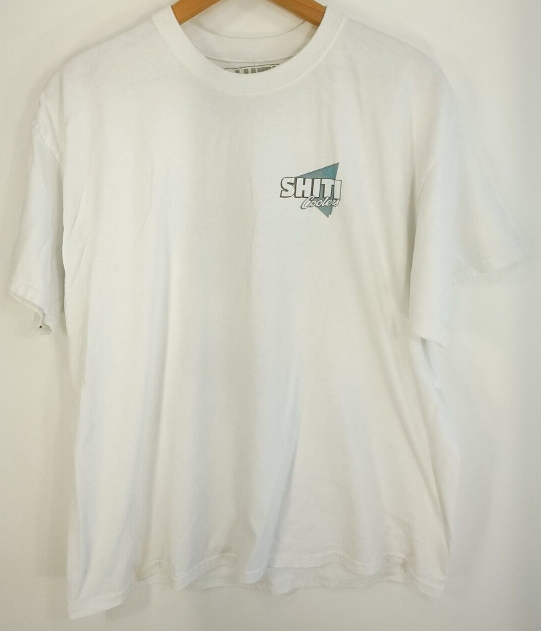 S Graphic T-shirt Men's Xl White Cold Ones On The Bottom Dis