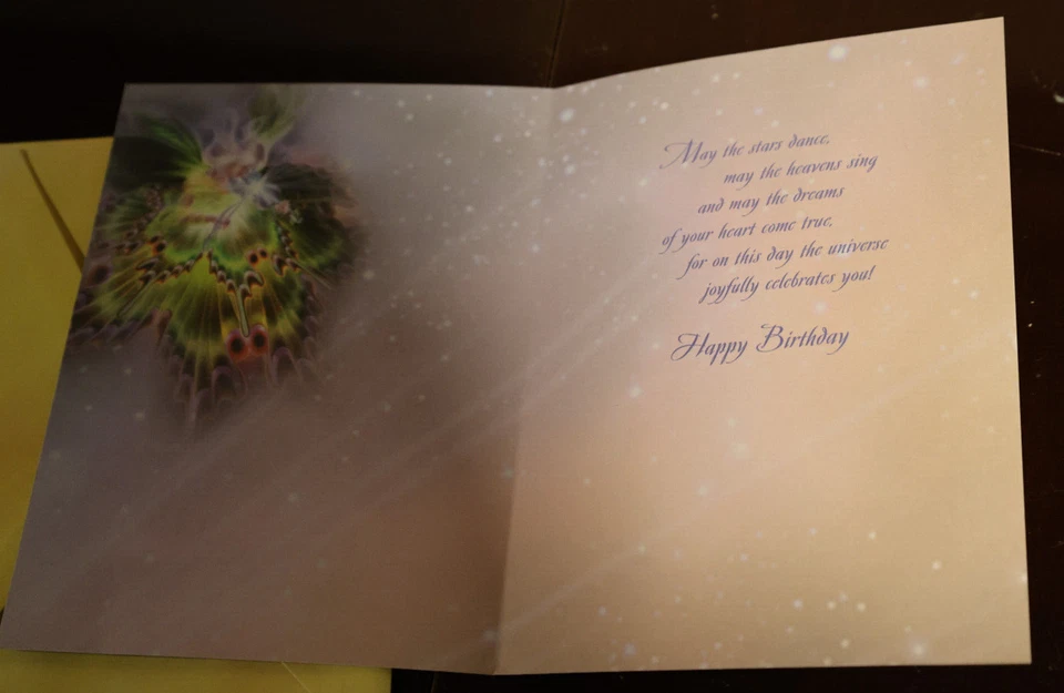 "Axia" by Shu a fairy playing a violin birthday card 2010 - Image 4 of 4