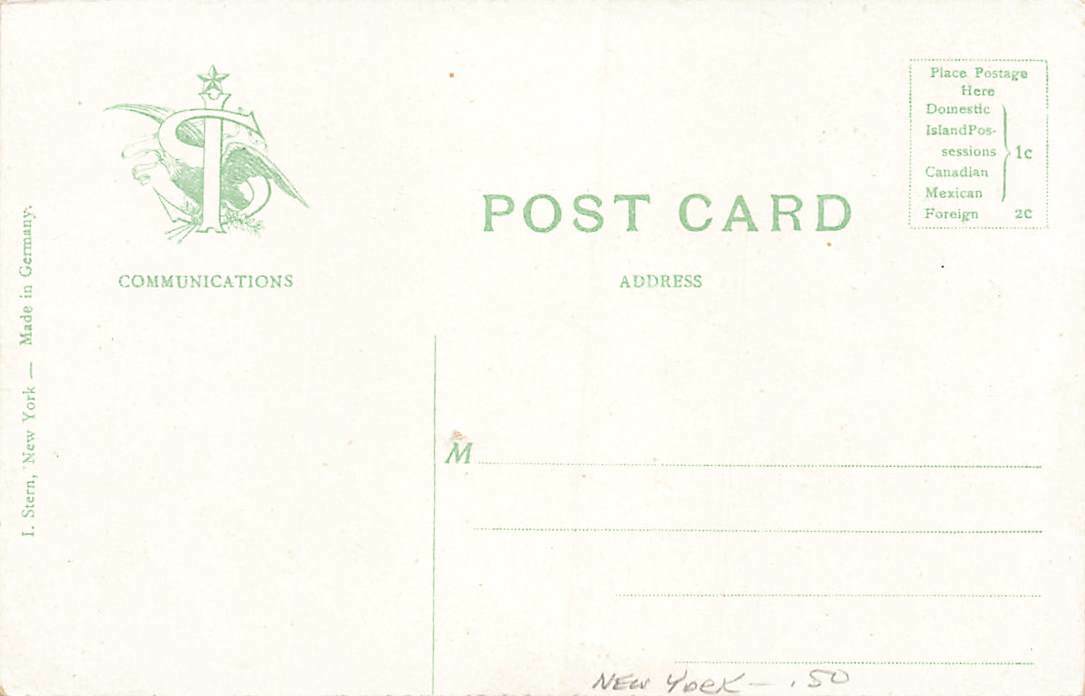 Columbia University Library Birds Eye View NYC DB c1910  VTG P149 thumbnail 2