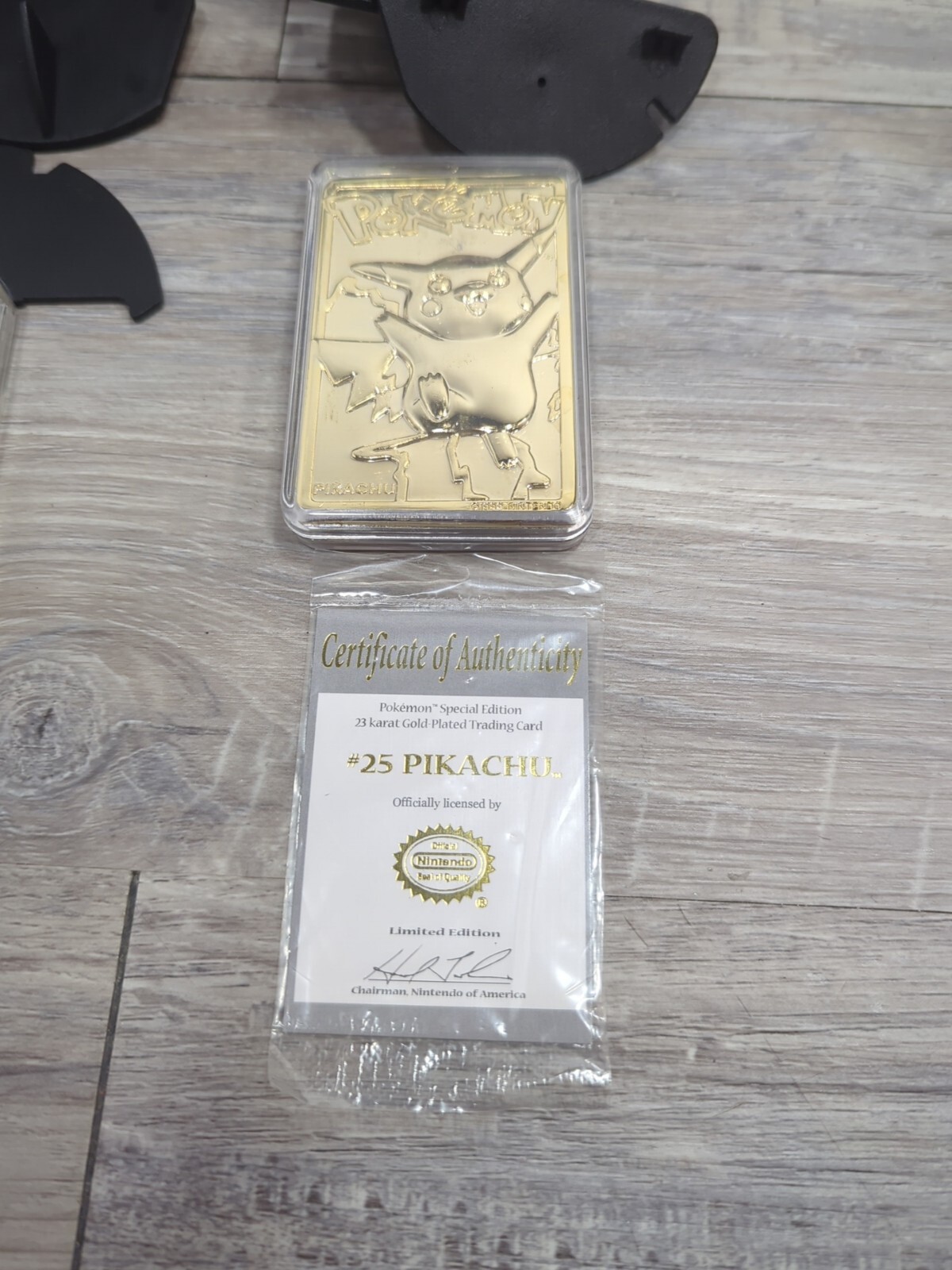 Vintage 1999 Burger King Pokemon 23K Gold Plated Trading Card PIKACHU & Togepi - Picture 2 of 12