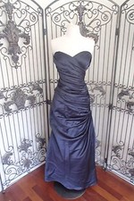 L225 BILL LEVKOFF 124 SZ 10 NAVY 220 BRIDESMAID COCKTAIL PARTY DRESS GOWN NWT