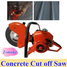 2-stroke Gas Demolition Saw Concrete Cutter Metal Concrete Cut Off Saw &Blade