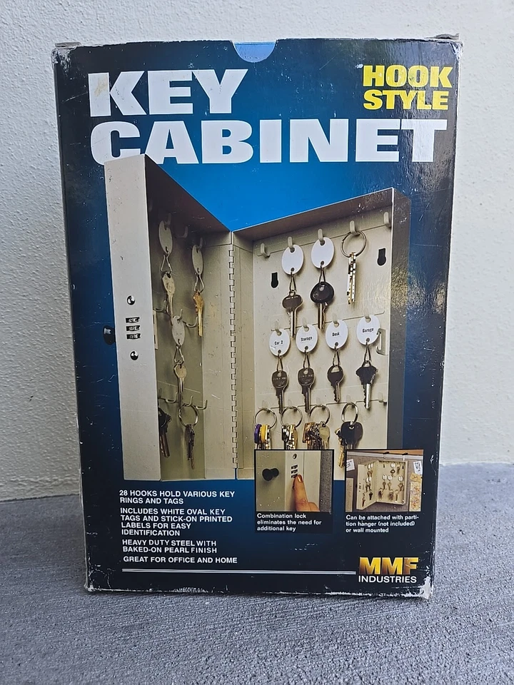 MMF Industries Mounting 28 Hook Key Metal Cabinet with Combination Lock (NEW) - Image 3 of 3