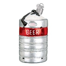 Aluminum Beer Keg Ornament