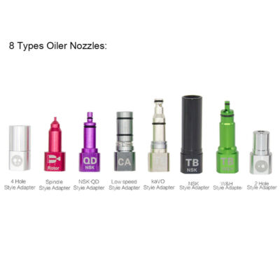 8 Types Dental Handpiece Lubrication Oiler Oil-filled Nozzle Oil Filling Nozzles