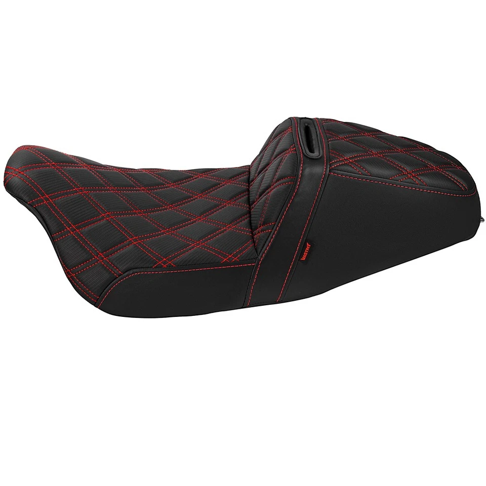 Step Up 2-Up Seat Lattice Stitched For Harley Road Glide Electra Glide 1997-2007 Foto 3 de 4