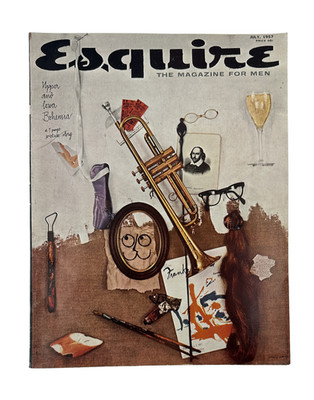 Esquire Magazine July 1957 Aristotle Onassis Genius of Ettore Bugatti Alec Waugh