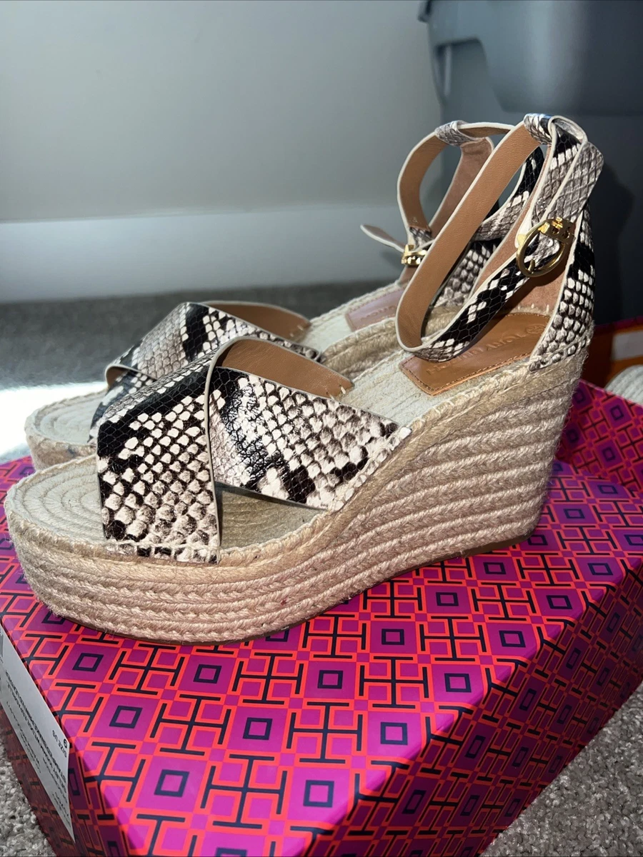 Tory Burch Animal Print Espadrille Heels for Women for sale  display picture 1