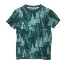 Cat  Jack boys tee shirt green geometric size medium 8/10