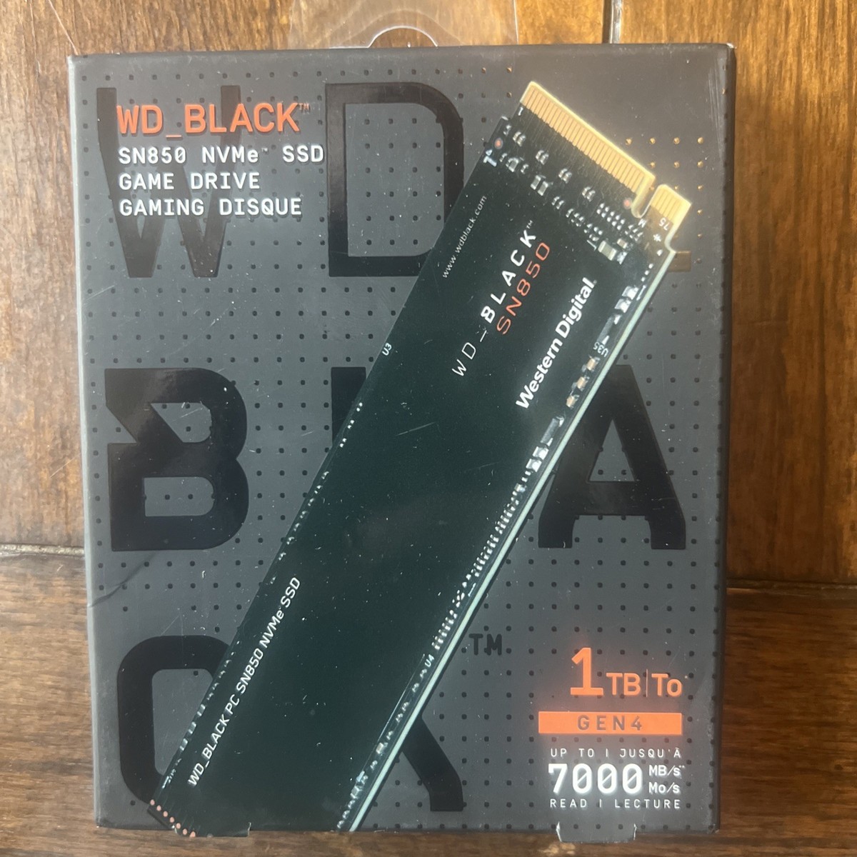 Western Digital WDS100T1X0E BLACK SN850 1TB SSD NVMe M.2 2280 for