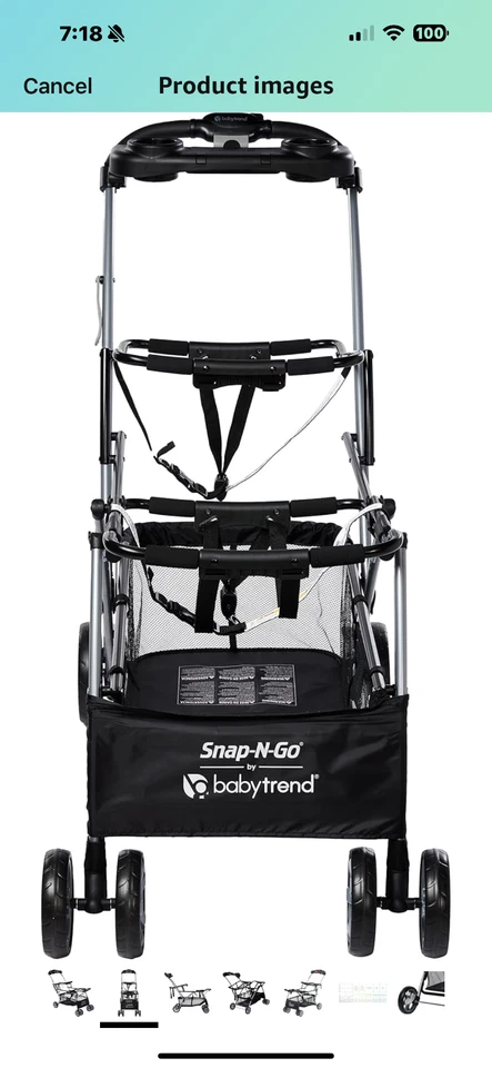 2 cochecitos dobles Snap’N’Go negros - usados dos veces, excelente estado Foto 2 de 4