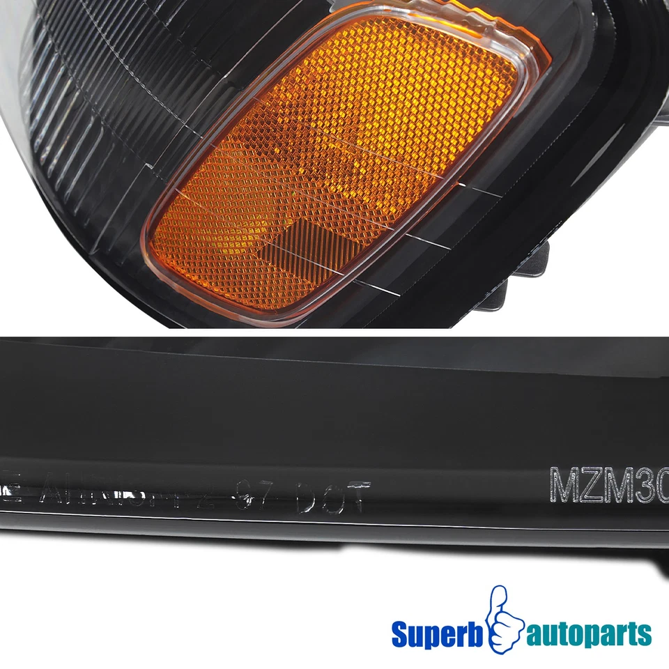 For 2000-2004 Subaru Legacy Black Headlights OE Style Replacement Headlamps Pair - Image 4 of 4