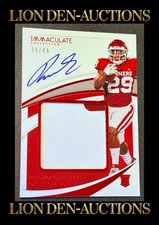 RHAMONDRE STEVENSON 2021 IMMACULATE COLLEGIATE RPA SP RC NFL JERSEY MATCH# 38/49