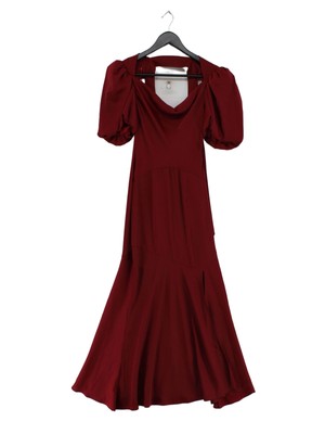 De La Vali Maxikleid A-Linie UK8 in Rot