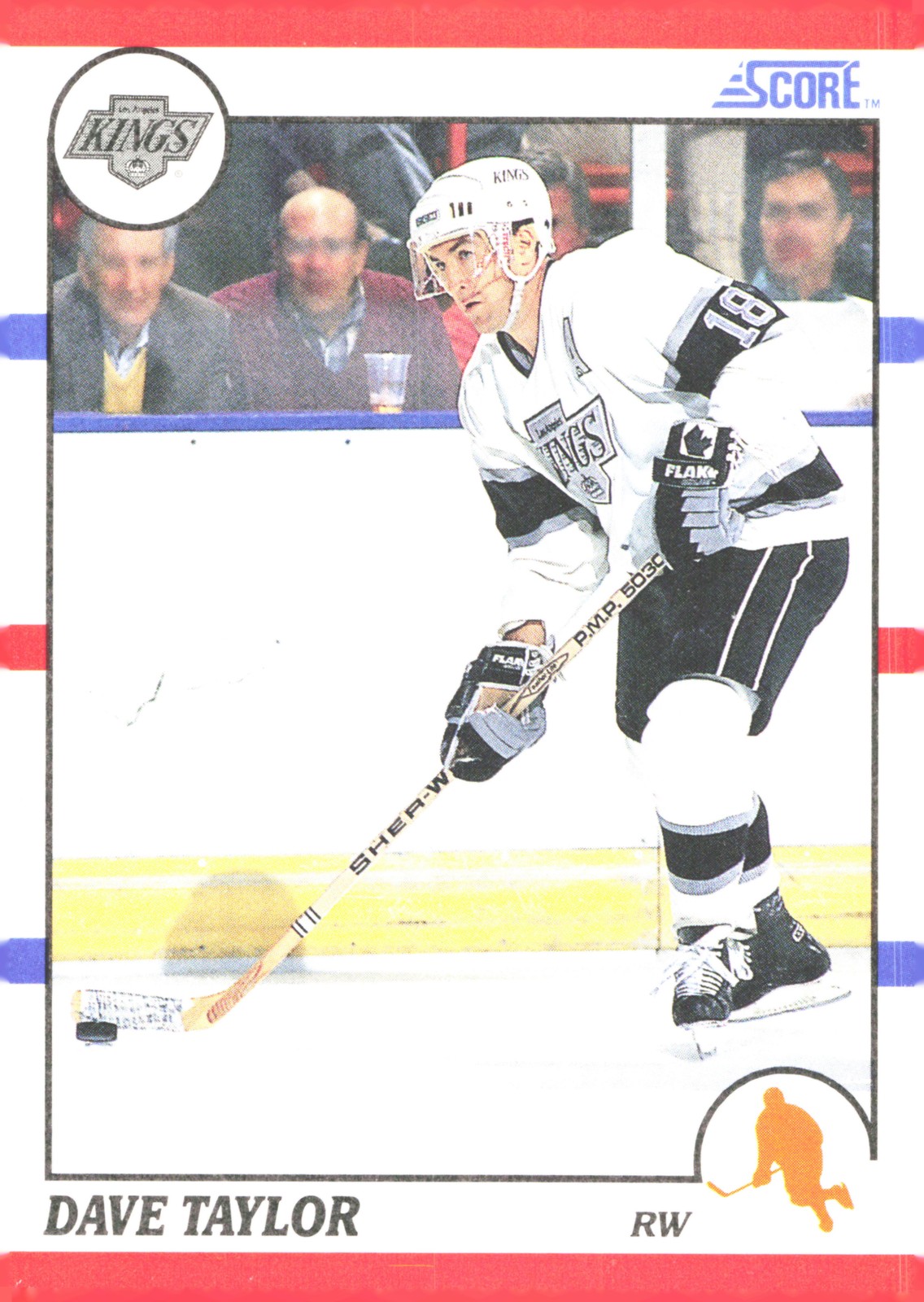 1990-91 Score American #166 Dave Taylor